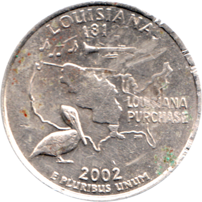 ¼ Dollar, 2002 Obverse