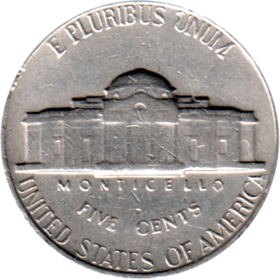 5 cents, 1965 Reverse