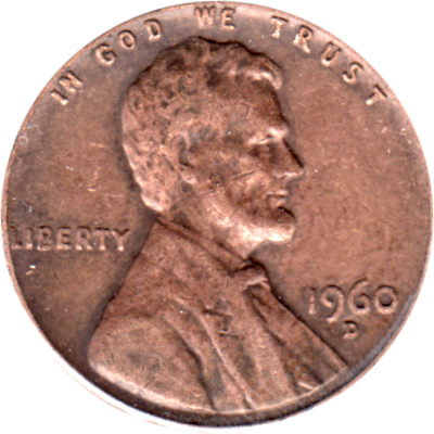 1 cent, 1960 Obverse
