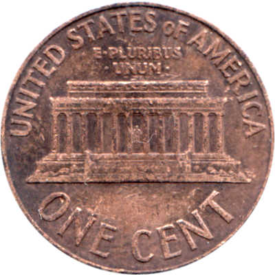 1 cent, 1960 Reverse