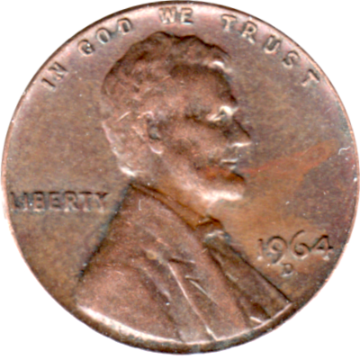 1 cent, 1964 Obverse