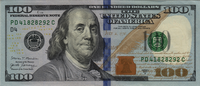 Preview 100 Dollars, 2017A reverse