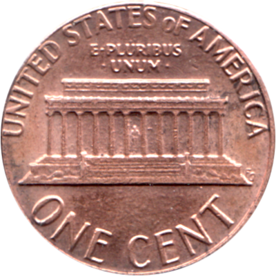 1 cent, 1984 Reverse