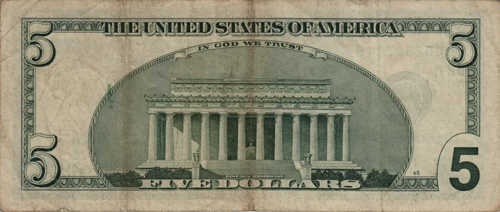 5 Dollars, 2001 Obverse