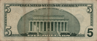 Preview 5 Dollars, 2001 obverse