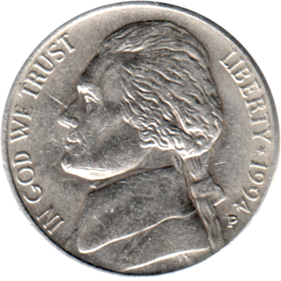 5 cents, 1994 Obverse