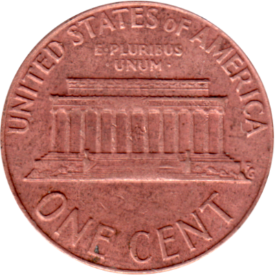 1 cent, 1973 Reverse