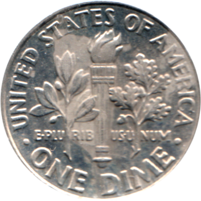 1 dime, 2017 Reverse