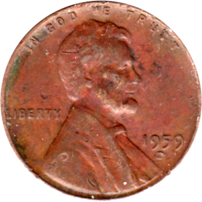 1 cent, 1959 Obverse