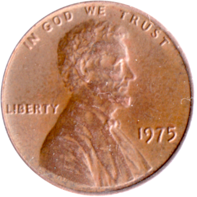 1 cent, 1975 Obverse