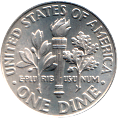 1 dime, 2016 Reverse
