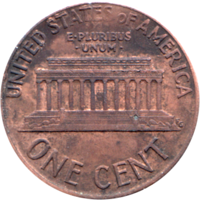 1 cent, 1989 Reverse