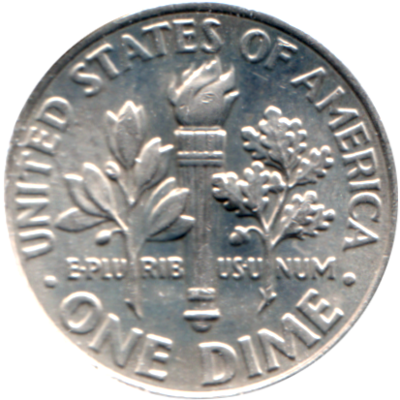 1 dime, 2020 Reverse