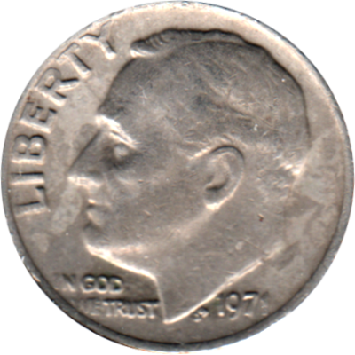 1 dime, 1971 Obverse