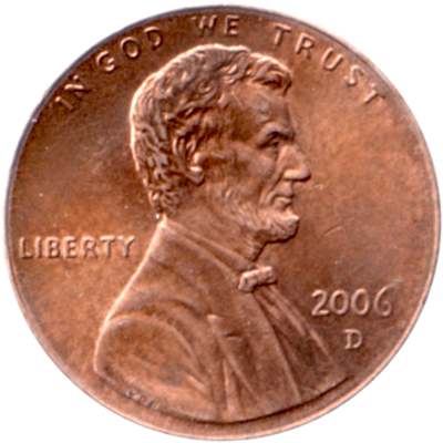 1 cent, 2006 Obverse