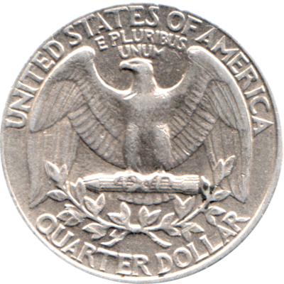 ¼ Dollar, 1990 Reverse