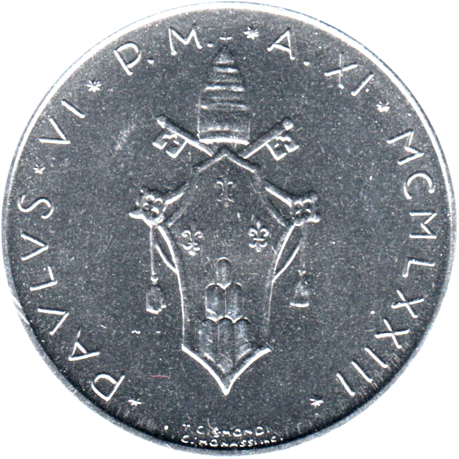 100 Lire, 1973 Obverse