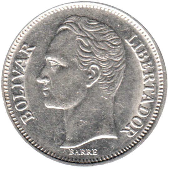 1 Bolívar, 1989 Obverse