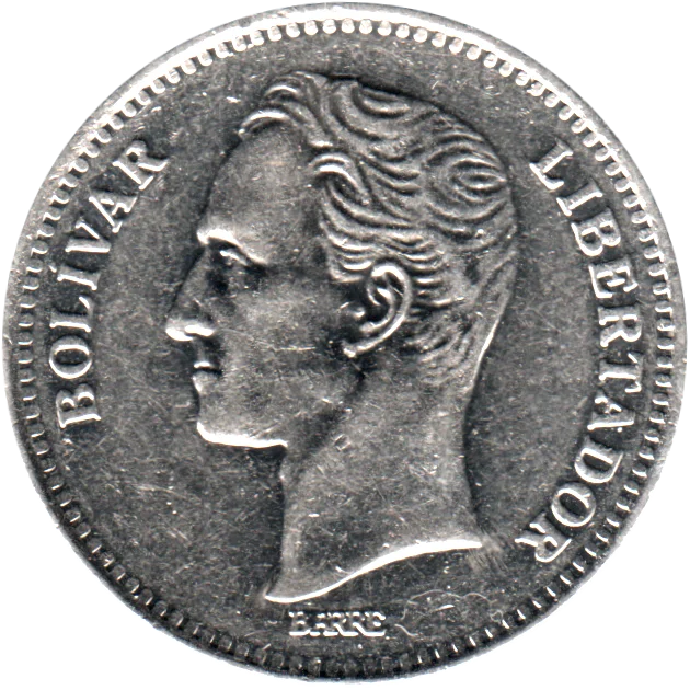 2 Bolívares, 1989 Obverse