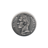 Preview 2 Bolívares, 1989 obverse