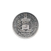 Preview 2 Bolívares, 1989 reverse