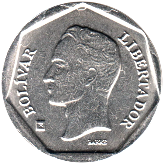 50 Bolívares, 2004 Obverse