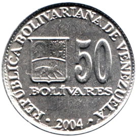 Preview 50 Bolívares, 2004 reverse