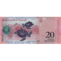 Preview 20 Bolívares Fuertes, 2013 obverse