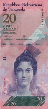Preview 20 Bolívares Fuertes, 2013 reverse