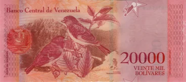 Preview 20000 Bolívares Fuertes, 2017 obverse