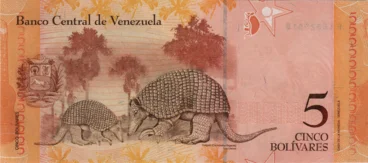 Preview 5 Bolívares Fuertes, 2007 obverse