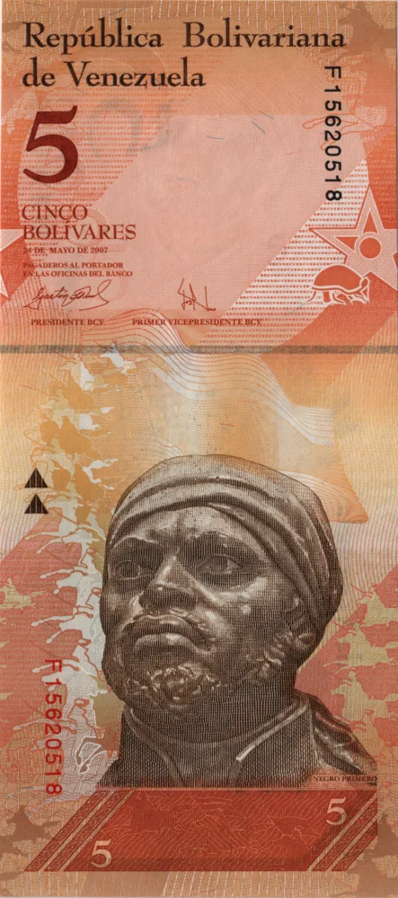 5 Bolívares Fuertes, 2007 Reverse