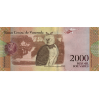 Preview 2000 Bolívares Fuertes, 2016 obverse