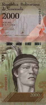 Preview 2000 Bolívares Fuertes, 2016 reverse