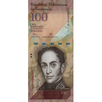 Preview 100 Bolívares Fuertes, 2015 reverse
