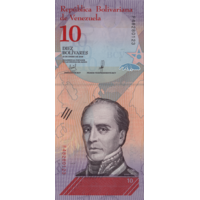 Preview 10 Bolívares Soberanos, 2018 reverse