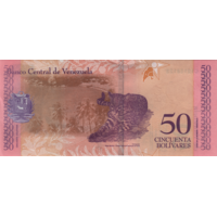 Preview 50 Bolívares Soberanos, 2018 obverse
