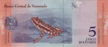 Preview 5 Bolívares Soberanos, 2018 obverse