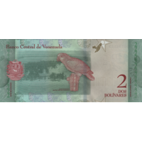Preview 2 Bolívares Soberanos, 2018 obverse