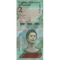 Preview 2 Bolívares Soberanos, 2018 reverse