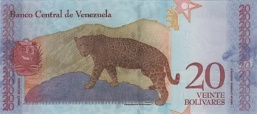 Preview 20 Bolívares Soberanos, 2018 obverse