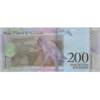 Preview 200 Bolívares Soberanos, 2018 obverse