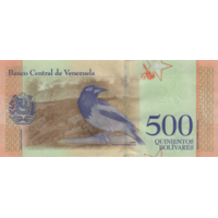 Preview 500 Bolívares Soberanos, 2018 obverse