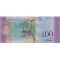 Preview 100 Bolívares Soberanos, 2018 obverse