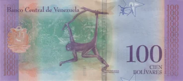 Preview 100 Bolívares Soberanos, 2018 obverse