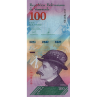 Preview 100 Bolívares Soberanos, 2018 reverse