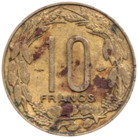 Preview 10 Francs, 1958 reverse