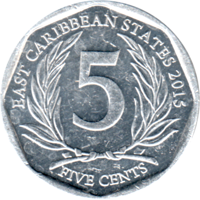 5 cents, 2015 Reverse
