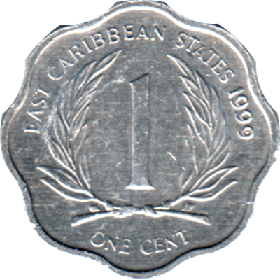 1 cent, 1999 Reverse