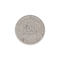 Preview 100 Francs, 1978 reverse